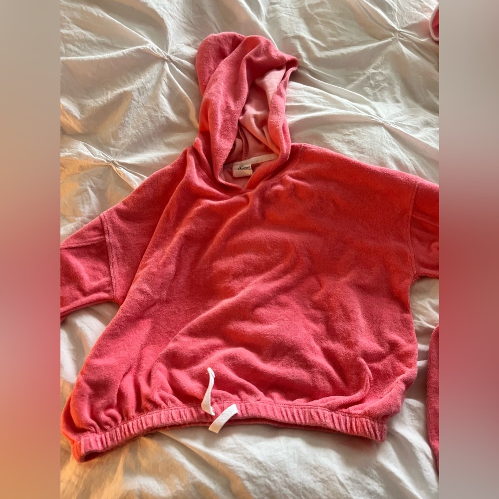 Shade Critters Coral Terry Hoodie - Girls Size 10/12